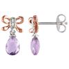 Amour Rose de France Dangle Earrings (750086466) - Purple/Pink