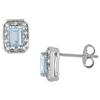 Amour Blue Aquamarine Stud Earrings (750086443)