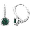 Amour Green Emerald Dangle Earrings (750086436)