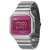 odm Mysterious VII Square Digital Watch (DD12903) - Silver Stainless Steel Band
