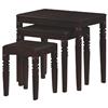 Monarch 3-Piece Solid Wood Nesting Tables (i3338) - Cappuccino