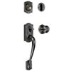 Schlage Aged Bronze Door Handleset Camelot / Georgian Knob