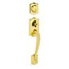 Schlage Bright Brass Door Handleset Camelot / Plymouth Knob