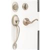 Schlage Satin Nickel Door Handleset Plymouth / Flair Lever