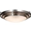 Filament Design 2 Light Ceiling Brushed Nickel Incandescent Flush Mount