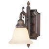 Illumine Providence 1 Light Bronze Incandescent Bath Vanity with Vintage Scavo Glass