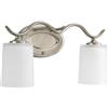 Progress Lighting Inspire Collection Brushed Nickel 2-light Bath Light