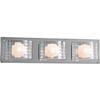 Progress Lighting Cliche Collection 3-light Polished Chrome Bath Light