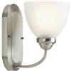 Progress Lighting Heart Collection 1-light Brushed Nickel Bath Light