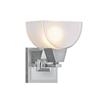 Illumine Providence 1 Light Brushed Nickel Incandescent Bath Vanity with Iced Cased Glass