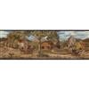 The Wallpaper Company 6.8 In. H Earth Tone Amish Scenic Border