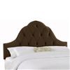 Skyline Furniture MFG. Upholstered Full Headboard in Velvet Chocolate