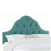 Skyline Furniture MFG. Upholstered Full Headboard in Velvet Caribbean