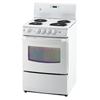 GE White 24 Inch Free Standing Electric Standard Clean Range - JCAS730MWW