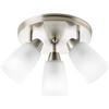 Progress Lighting Wisten Collection 3 Light Brushed Nickel Spot Light Fixture