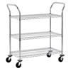 Sandusky 3-Tier Chrome Wire UtilityCart