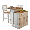 Woodbridge Woodbridge Two Tier Kitchen Island With Matching Stools