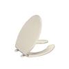 KOHLER Bancroft(R) Elongated Toilet Seat With Polished Chrome Hinges