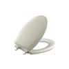 KOHLER Triko(TM) Molded Toilet Seat, Elongated, Closed-Front, Cover And Polished Chrome Hinges