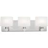 Filament Design 3 Light Wall Chrome Halogen Bathroom Vanity