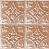 Shanko 2 Feet x 2 Feet Copper Plated Steel Lay-In Ceiling Tile Design Repeat Every 12 Inches