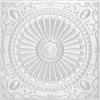 Shanko 2 Feet x 2 Feet White Finish Steel Lay-In Ceiling Tile Design Repeat Every 24 Inches