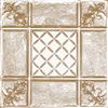 Shanko 2 Feet x 2 Feet Brass Plated Steel Finish Lay-In Ceiling Tile Design Repeat Every 24 Inches