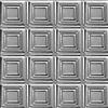 Shanko 2 Feet x 2 Feet Steel Silver Lay-In Ceiling Tile Design Repeat Every 6 Inches