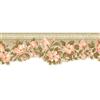 The Wallpaper Company 6.88 In. H Orange Pastel Magnolia Border