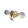 Krystal Touch of NY Globe Brass Privacy LED Door Knob