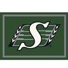 CFL 3 Ft. 10 In. x 5 Ft. 4 In. Saskatchewan Roughriders Spirit Rug