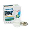 Philips 70W A17 Eco Vantage Clear, 2Pk Long Life