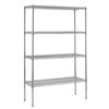 Sandusky 4-Shelf 86 Inch H x 48 Inch W x 18 Inch D Heavy Duty NSF Certified Chrome Wire Shelving