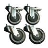 Sandusky Sandusky 4 Inch Heavy Duty Casters For Wire Shelving