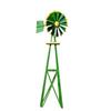 Outdoor Water Solutions Green and Yellow Powder Coated Backyard Windmill - Small