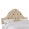 Skyline Furniture MFG. Upholstered Queen Headboard in Velvet Buckwheat