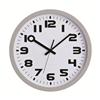 Ergo Sweep-12 inch Silver Sweep Wall Clock
