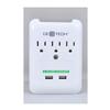 CE TECH 3 AC Outlet USB Charger