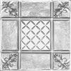 Shanko 2 Feet x 2 Feet Lacquer Steel Finish Lay-In Ceiling Tile Design Repeat Every 24 Inches