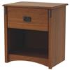 South Shore Tryon Collection 1-Drawer Night Stand (3791062) - Roasted Oak