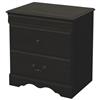 South Shore Vintage Collection 2-Drawer Night Stand (3187060) - Ebony