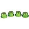 Traxxas 4mm Flanged Serrated Aluminum Nuts (1747g) - Green Anodized