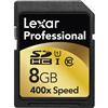 Lexar Professional 8GB Class 10 SDHC Memory Card (LSD8GBCTBNA400)