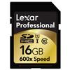Lexar Pro 16GB 600X SDHC Class 10 Memory Card
