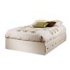 South Shore Summer Breeze Collection Double Mates Bed (3210211) - White Wash