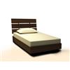 Nexera Nocce Twin Bed With Headboard (401239) - Truffle Brown