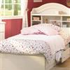 South Shore Summer Breeze Collection Single Mates Bed and Headboard - White Wash
