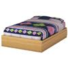 South Shore Clever Room Double Bed With Storage (3613B1) - Natural Maple