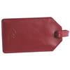 RKW Collection Leather Luggage Tag (LT-2087) - Red