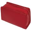 RKW Collection Leather Cosmetic Bag (CB-2052) - Red